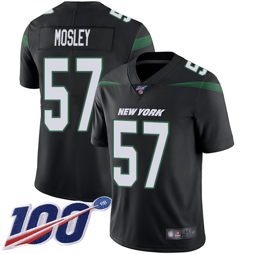 New York Jets Limited Black Men C.J. Mosley Alternate Jersey NFL Football 57 100th Season Vapor Untouchable